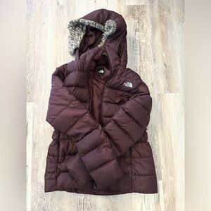 The north face parka w fur liner womens size medium